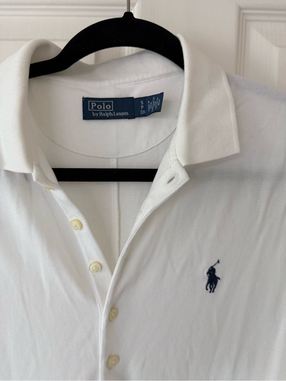 Polo Ralph Lauren Eyelet Detail Short Sleeve Stretch Cotton collared white Dress - Picture 9 of 15